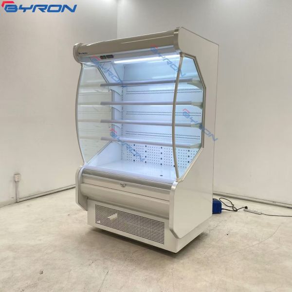 Fruit Shop Air Curtain Cooler Multideck Display Fridge With Doors