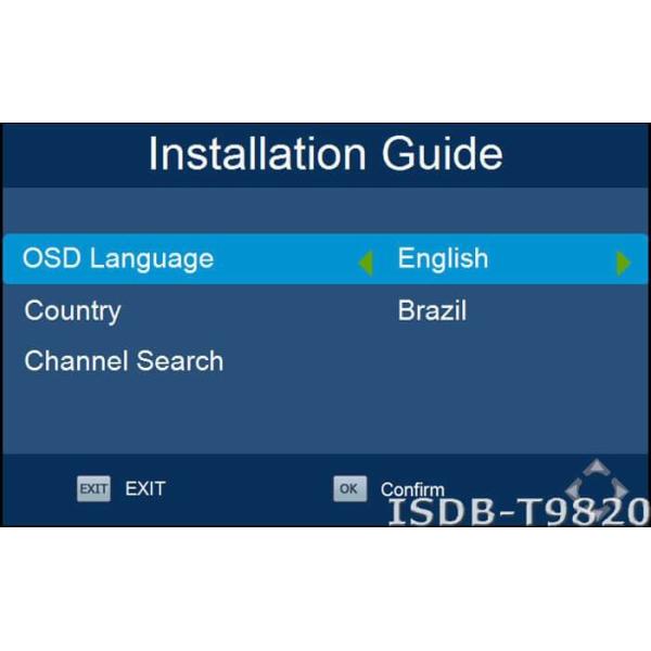 ISDB-T9820 Car ISDB-T Two tuner Two Antenna HD MPEG4 TV receiver for Brazil Peru Chile Costa Rica