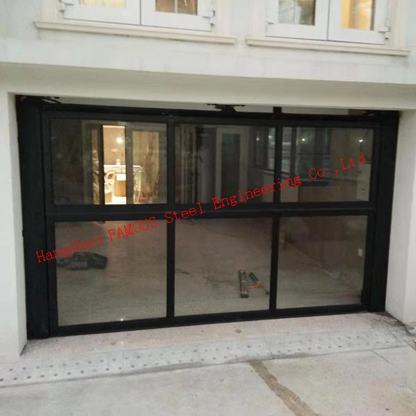 Bifold Aluminum Glass Windows PVDF Coating Swing Open Style