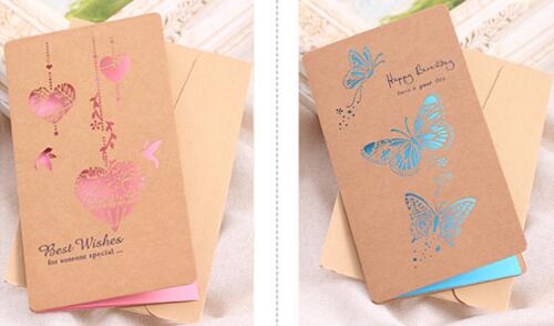 ODM Personalised Printed Cards Thank You Hollow Out Paper