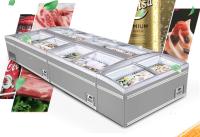 Combined Island Cabinet Supermarket Chest Freezer With Glass Door