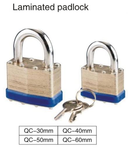 20mm-75mm Hardened Stainless Steel Shackle Safety Gery Iron Padlock