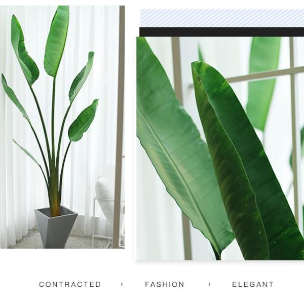 Пол Eco дружелюбный искусственный в горшке засаживает орнамент бонзаев ладони банана путешественника PU