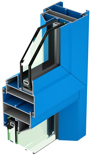 Подгонянные цвета алюминиевое Виндовс профилируют застекленную двойником изоляцию жары