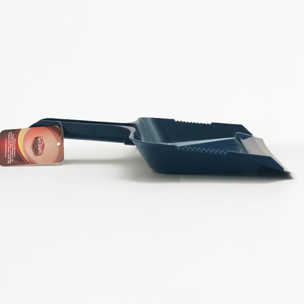 Heavy Duty Clip On Dustpan Blue Plastic Rubber Edge Anti Static