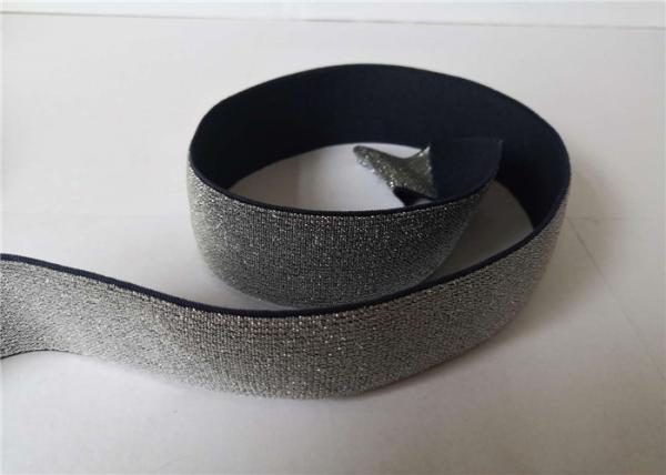 Polyester Webbing Tape Navy Blue Clip Bright Wire 4mm For Shoes Accessories