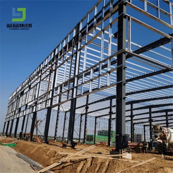 Galvanized Steel Structure Workshop Light Weight Portal Frame