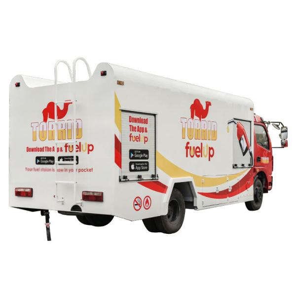 Dongfeng Small 4000 Liters Diesel Tanker Truck With 4X2 Drive Wheel 6 Wheels