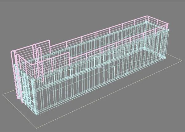 Topshaw Outdoor Steel Structure 40ft Sea Container Swimming Pool Storage Containers
