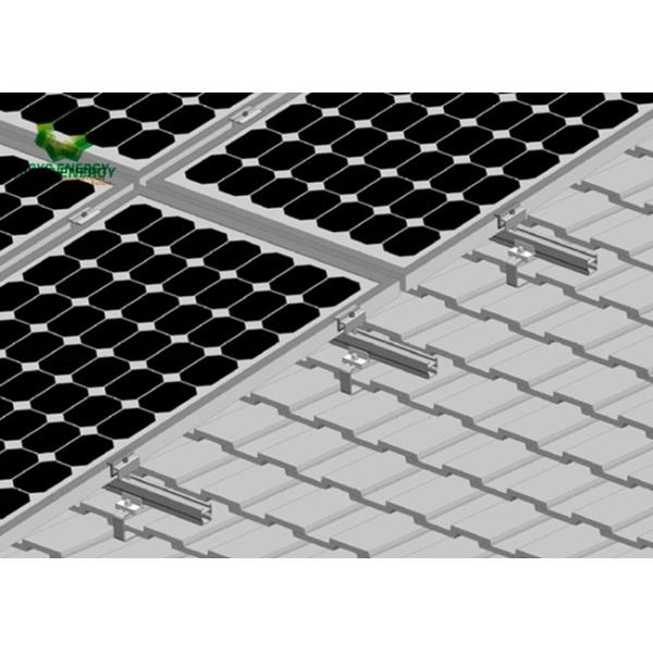 Metal Sheets Solar Panel Roof Mounting System Aluminum Solar Panel Frame Steel Plate Fabrication for Solar Panel Project