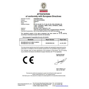 Shenzhen Yilian Trading Co., Ltd. Certifications
