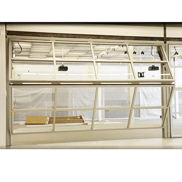 Hydraulic Bifold Toughened Aluminum Glass Wall Horizontal Lifting