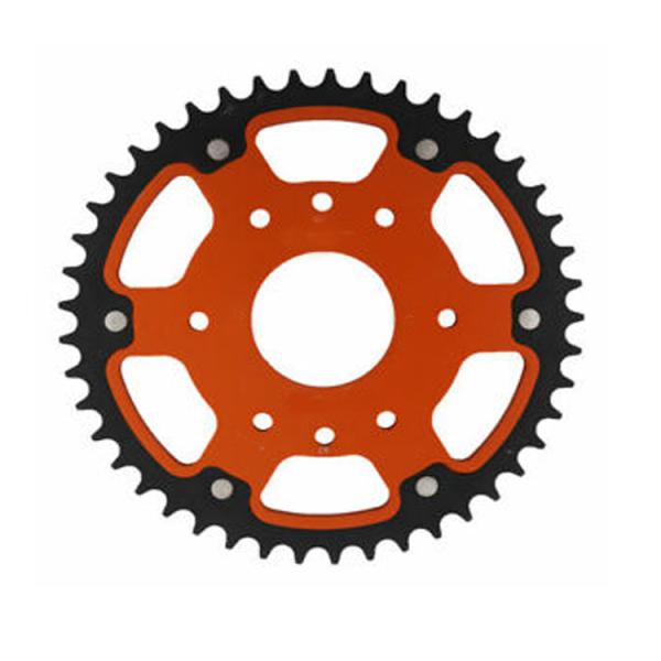 520 42T Orange Billet Aluminum Motorcycle Sprocket for KTM Duke 200 Rear Wheel Drive