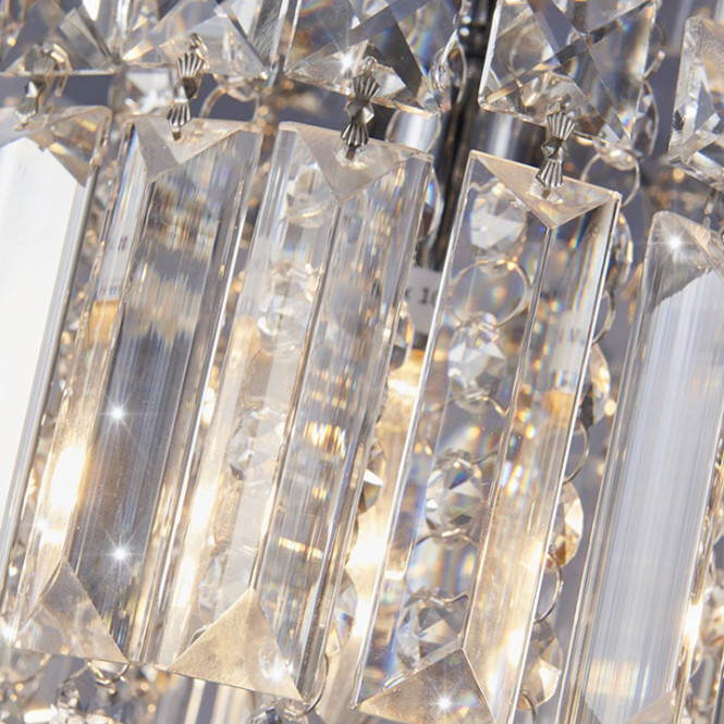 JYLIGHTING Модем Luxury LED Crystal Chandelier K9 Led Круглые потолочные фонари Прохожие фонари с хромовой золотой отделкой Внутри
