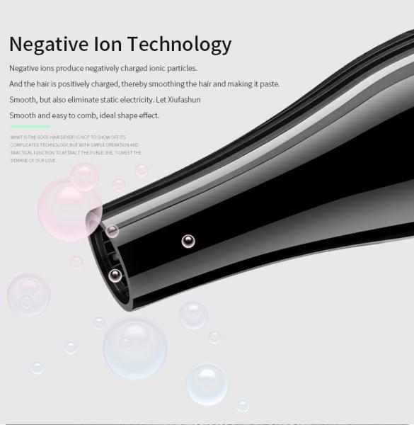 Professional AC Ionic Far Infrared Hair Dryer Black Color For Salon
