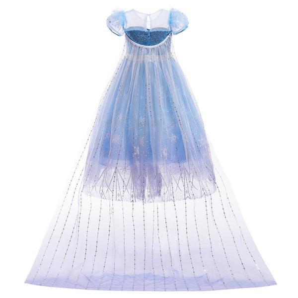 De 140CM das crianças do vestido princesa Dresses Mesh Cape Detachable dos trajes acima