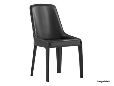 Elegant Bonaldo Lamina Fiberglass Dining Chair With Strong Steel Frame Upholstered