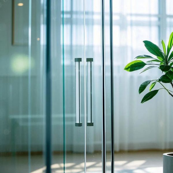 Elegant Tempered Safety Glass Door Designs For Contemporary Interior Spaces