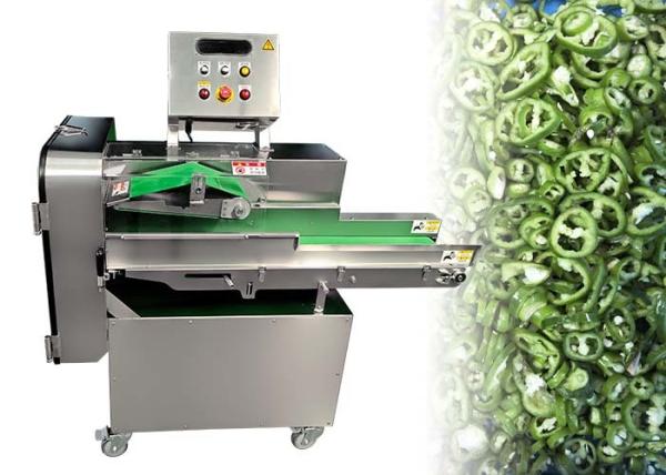 Large Vegetable Cutting Machine 1500kg/H With 200mm Width Conveyor Belt Inlet