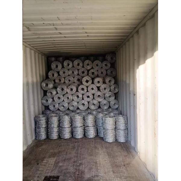 2mm*2mm Thickness Galvanized Steel Barbed Wire Protective Use