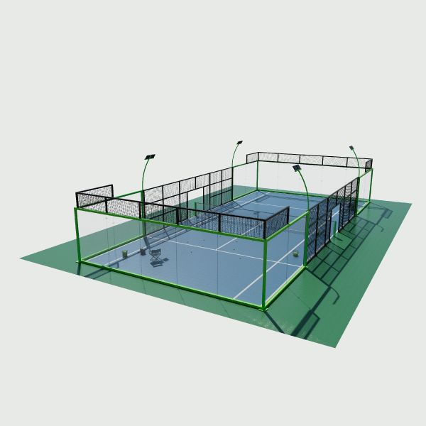 Professional Padel Court Panoramic Or Full Panoramic Padel Court Unique 20 Years Usage Life