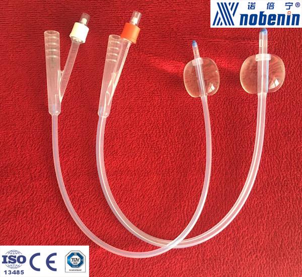 Single Balloon Silicone Foley Catheter Two Way With Hard Plastic Valve