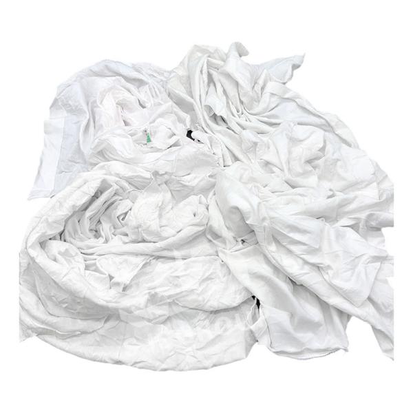 secondary shirt White Knitting Cotton wiping  Cleaning Rags