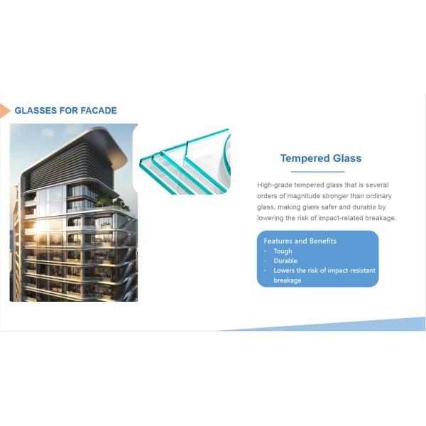 Exterior Glass Curtain Wall Facade Architectural Double Glazed Curtain Wall