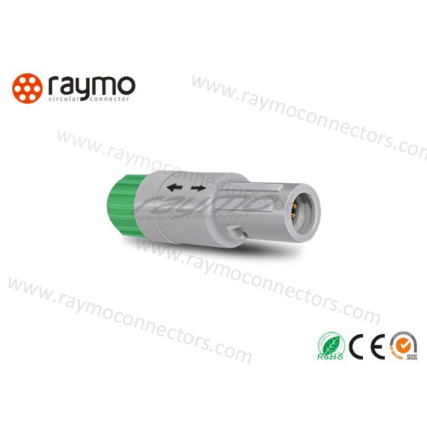 PAG.M0.4GL Plastic Straight Plug Circular Push Pull Male Connector
