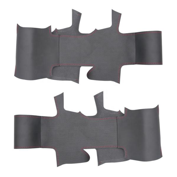 DIY vegan leather steering wheel cover for Holden Colorado Colorado 7 Trailblazer handstitching steering wheel cover
