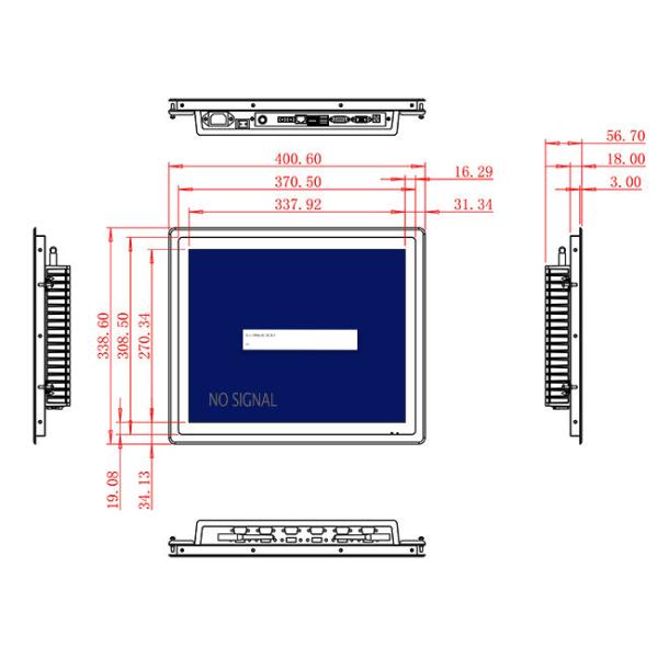 17-Inch Durable Touch Display for Industrial Automation and Logistics Operations