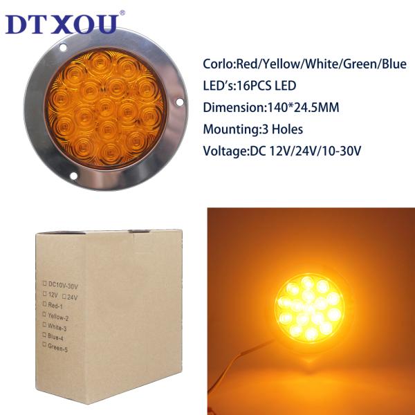 4 Inch round LED trailer light kit, led trailer lights china