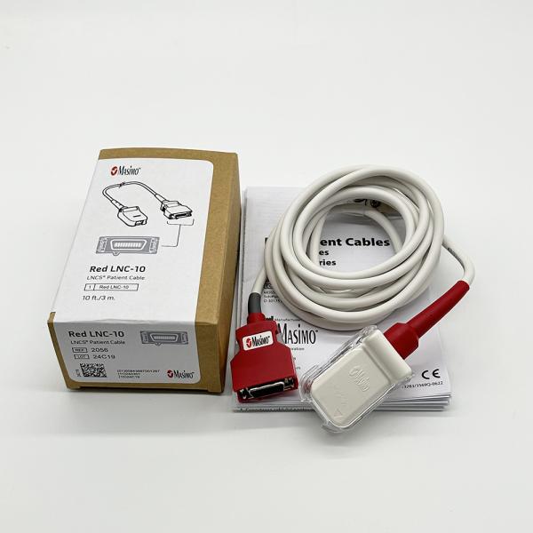 Original SET 2056 Red LNC-10 SpO2 Patient Extension Cable LNCS 9 Pin to Red 20 Pin Connector