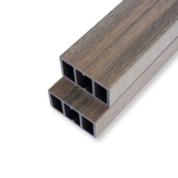 Square WPC Decorative Wall Panel Timber Tube ASA Co-Extrusion Hollow Waterproof No-Fading Fence Pergola