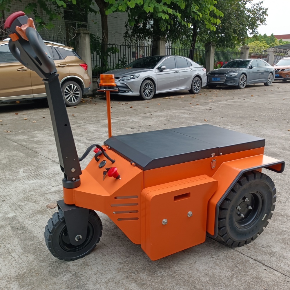 24V Battery Voltage Electric Tractor Tug Providing 8 Hours Operating Time Per Charge Engineered for Warehouse Operations