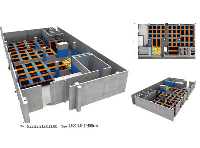 400M2 China Manufacture Unique Design Trampoline Park /Kids Indoor Trampoline Equipment