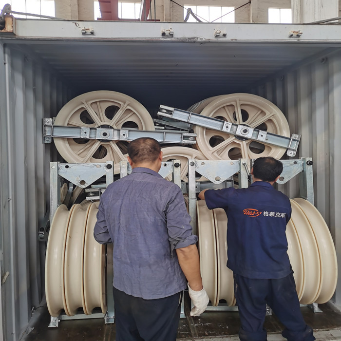 Вытягивать привязывает 508*75mm веревочка шкива 5 колес нейлона шнуруя блок