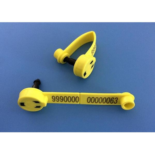 Custom Sheep Ear Tags TPU Material With 300N Tension , Livestock Identification