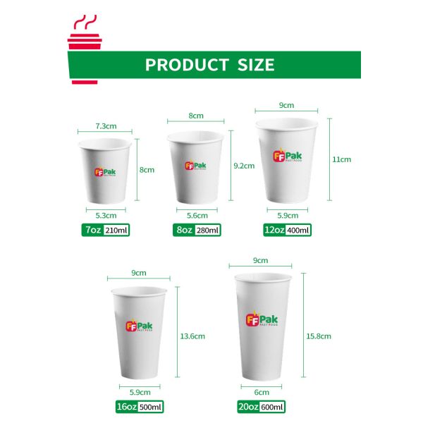 Double Wall Cardboard Paper Coffee Cups Disposable for Hot Drinks