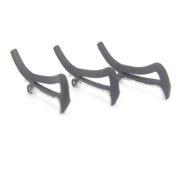 Custom Black Conductive Silicone Ear Hanging for Medical Use