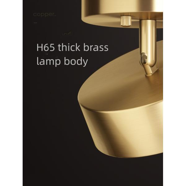 JYLIGHTING Copper Nordic Bedroom Ceiling Light Modern Simple Led Porch Corridor Light