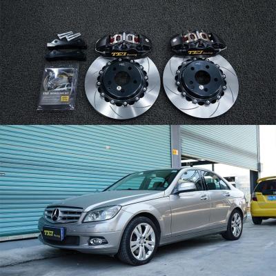 W204 Mercedes Big Brake Kit 17 Inch Car Rim Front 4 Piston Brake Kit Auto Brake System