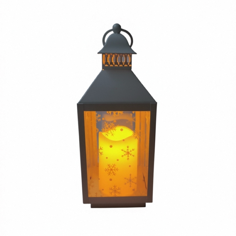 Clear Glass Panels Vintage Style Lantern Rustic Outdoor Decorative Lighting Fixture Ideal for Garden Patio Porch and Home