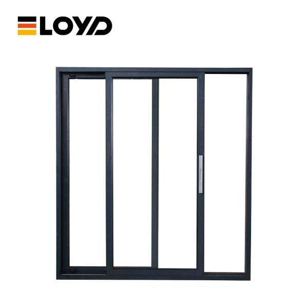 Porta de vidro deslizante à prova de quebra térmica 8x8 vidro triplo