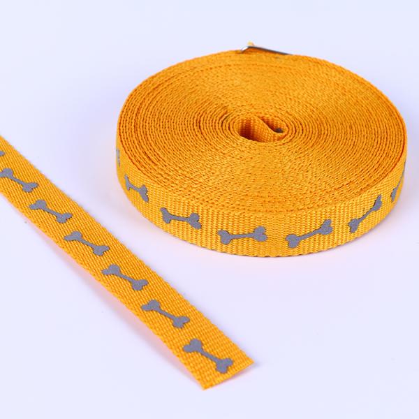 Изготовленным на заказ эластичным поводок собаки резинки ленты Webbing жаккарда полиэстера покрытый полипропиленом