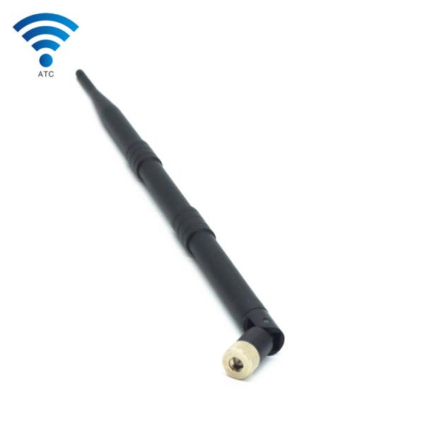 High Gain Black 4G LTE Router Antenna , SMA Male Connector 4G Indoor Antenna