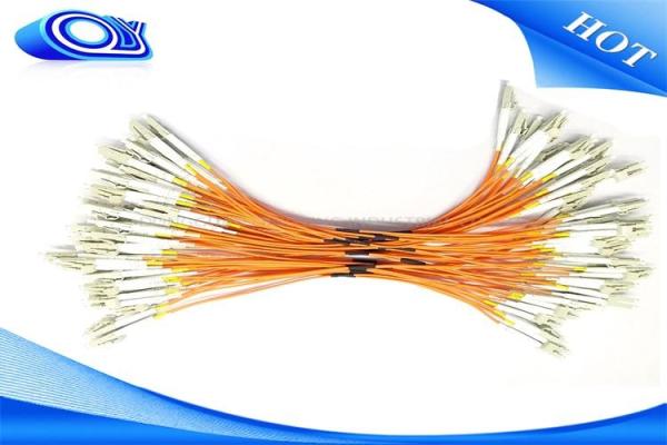 LC / UPC - LC / UPC OM3 Fiber Optic Pigtail PVC LSZH For FTTH or  FTTX