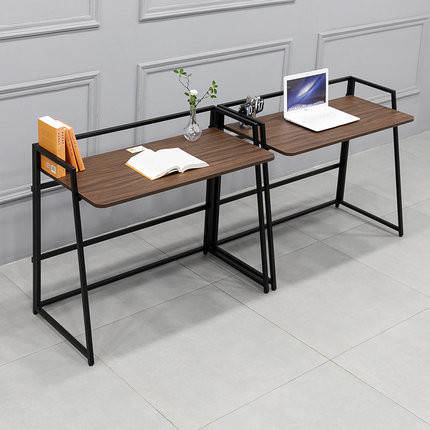 ODM SGS Foldable Computer Wood And Metal Desk Furniture Small Apartment Office