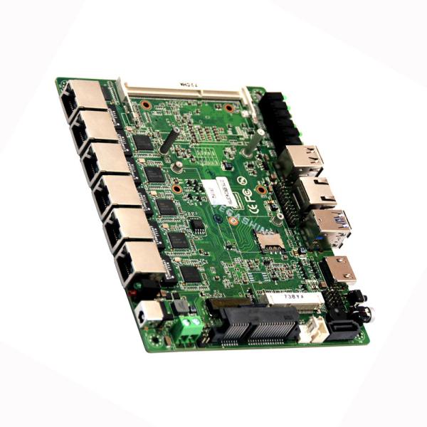 3.5 Intel 5th Broadwell-U I7-5500U Mini Motherboard 6 LAN Pfsense Router Support AES-NI