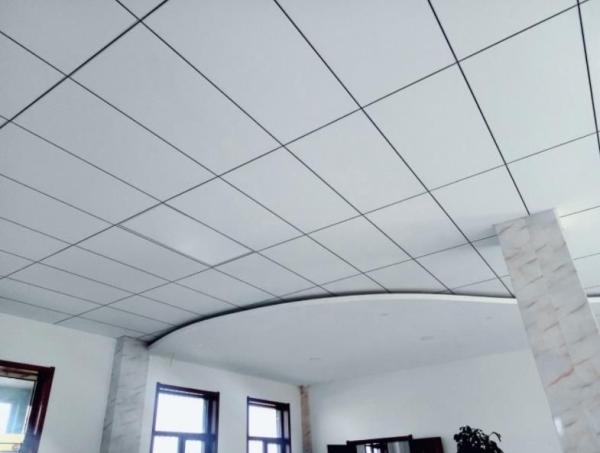 Instalação Tabuleiro de tecto de fibra de vidro para escritório Centro Comercial Barras ocultas